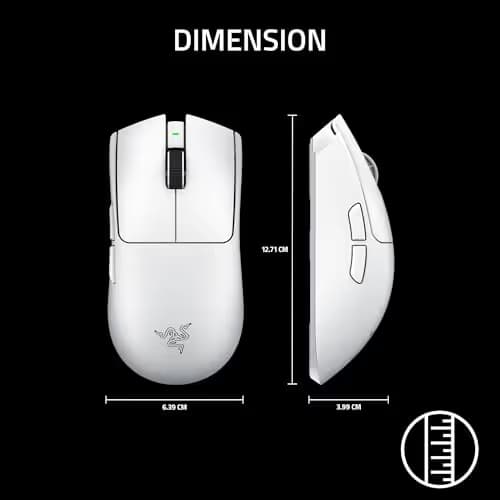 Razer Viper V4 Pro Wireless Esports Gaming Mouse – 50g Ultra Lightweight, Fast & Precise, 50K DPI Optical Sensor, 8K Polling, Gen-4 Optical Switches, Scroll Wheel, USB-C Charging, for PC & Mac – White image