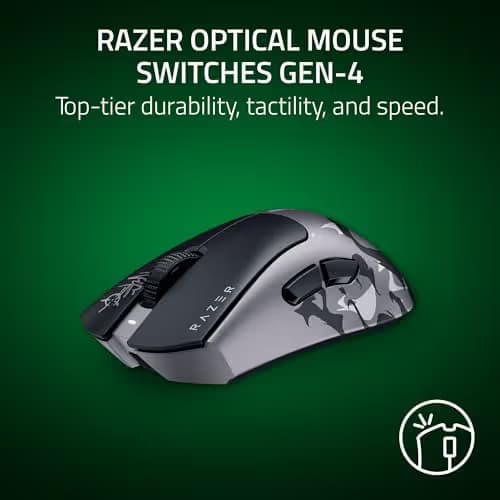 Razer DeathAdder V4 Pro Wireless Gaming Mouse: 57g Lightweight - 8000Hz Polling Rate - Optical Scroll Wheel - Optical Switches Gen-4 - Focus Pro 45K Sensor Gen-2 - Up to 150 Hr Battery - Niko Edition image