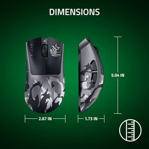 Razer DeathAdder V4 Pro Wireless Gaming Mouse: 57g Lightweight - 8000Hz Polling Rate - Optical Scroll Wheel - Optical Switches Gen-4 - Focus Pro 45K Sensor Gen-2 - Up to 150 Hr Battery - Niko Edition image