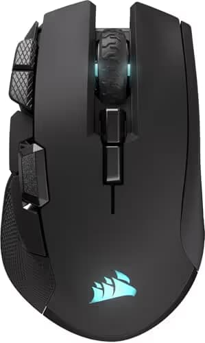 Corsair IRONCLAW Wireless SE Gaming Mouse – 26,000 DPI, Ergonomic Design for Larger Hands, 10 Programmable Buttons, for MOBA, FPS, MMO – Black image