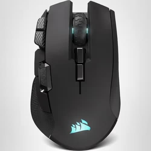 Corsair IRONCLAW Wireless SE Gaming Mouse – 26,000 DPI, Ergonomic Design for Larger Hands, 10 Programmable Buttons, for MOBA, FPS, MMO – Black image