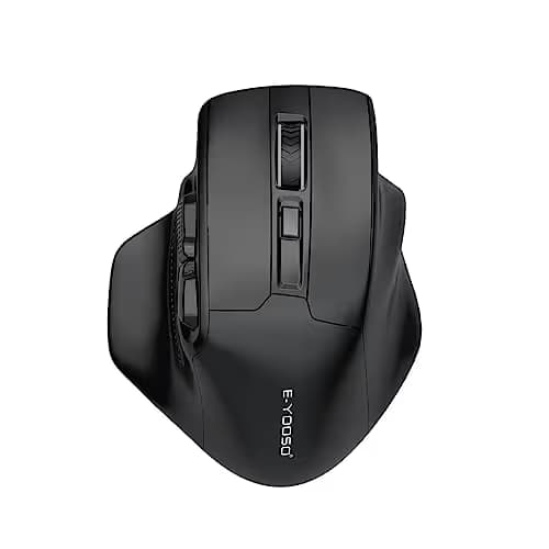 E-YOOSO Large Wireless Mouse for Big Hands, X-31 Cordless Ergo Computer Mouse, 6 Buttons, 5-Level 4800 DPI, 18 Months Battery Life, for Laptop, PC, Chromebook (Bluetooth, 6) main image