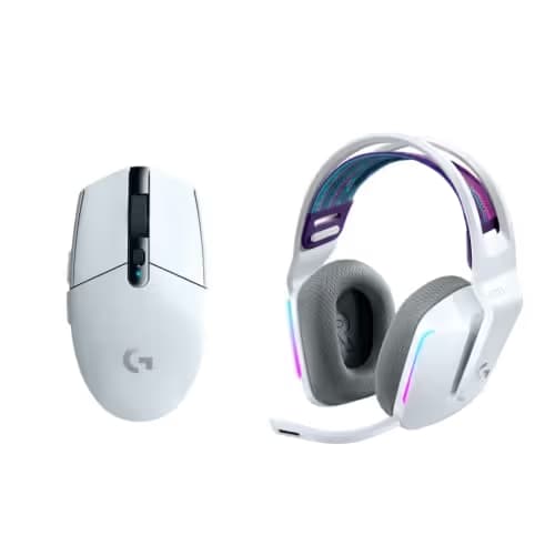 Logitech G305 Lightspeed Wireless Gaming Mouse + G733 Lightspeed Wireless Gaming Headset Bundle - White main image