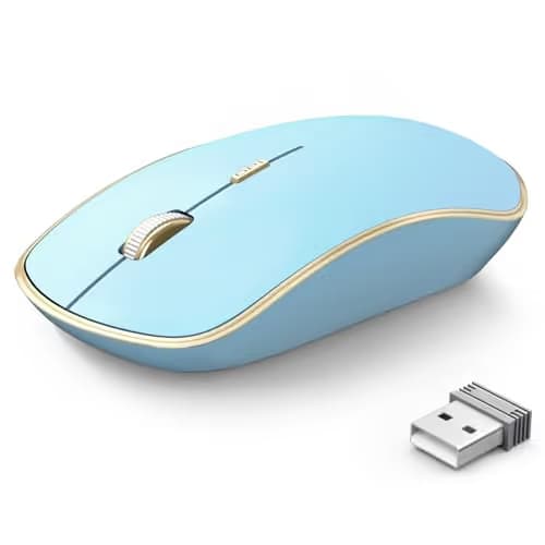 JOYACCESS Wireless Mouse for Laptop | 5 DPI Levels, Silent for Notebook, MacBook, Chromebook, PC - Blue main image