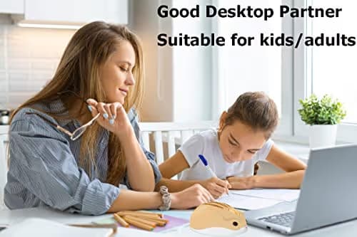 2.4GHz Wireless Mouse Cute Hamster Shape Less Noice Portable Mobile Optical 1200DPI USB Mice Cordless Mouse for PC Laptop Computer Notebook MacBook Kids Girl Men Women Adults Gift (Yellow) image
