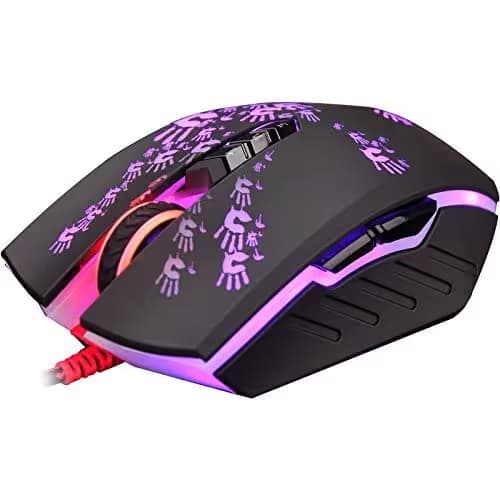 Bloody A60L Optical Gaming Mouse with Light Strike (LK) Switch & Scroll - Fully Programmable and Advance Macros (A60L) image