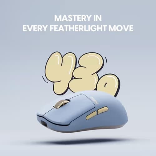 Pulsar Gaming Gears X2N Crazylight Wireless Gaming Mouse, Ultra Lightweight 1.38 oz (39g), Optical Switch, 32000 DPI, 750 IPS, XS-1 Sensor, 8k Compatible (Medium, Wildscape Ocean) image
