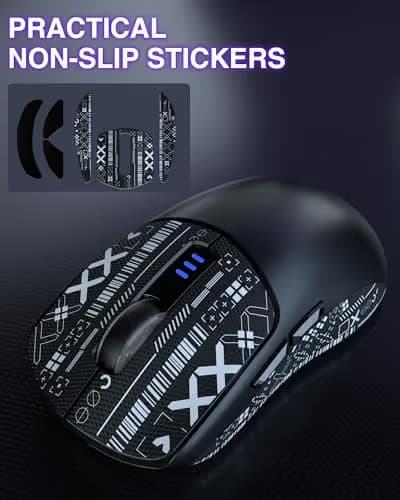 AULA SC580 Wireless Gaming Mouse, Tri-Mode 2.4G/BT5.0/USB-C Gaming Mouse, 12000 DPI Rechargeable Wireless Mouse with 6 Programmable Buttons, Ergonomic Computer Mouse for Laptop/PC/Mac/Tablet image