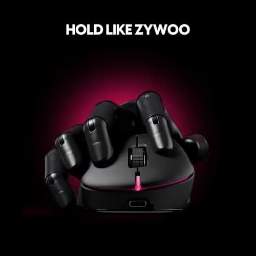 Pulsar Gaming Gears ZywOo The Chosen Mouse Wireless Gaming Mouse, Ultra Lightweight 1.94 oz (55g), Optical Switch, 32000 DPI, 750 IPS, XS-1 Sensor, 8k Compatible (Mini, Black) image