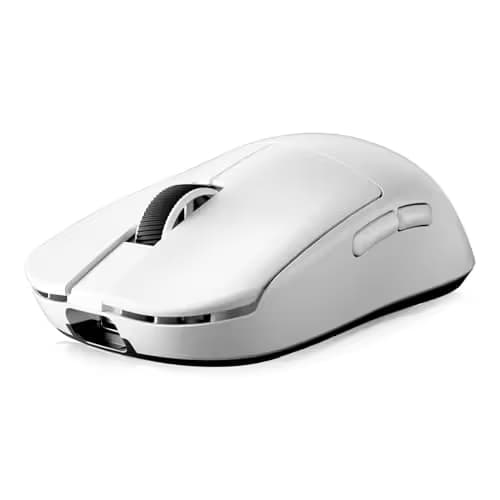 MCHOSE L7 Pro+ Wireless Gaming Mouse Esports, Ultra-Lightweight Mouse with 26K DPI, 650 IPS, 8K Polling Rate, Optical Switch, 7 Programmable Buttons, Tri-Mode Connection, 200H Battery, PC/Mac - White main image