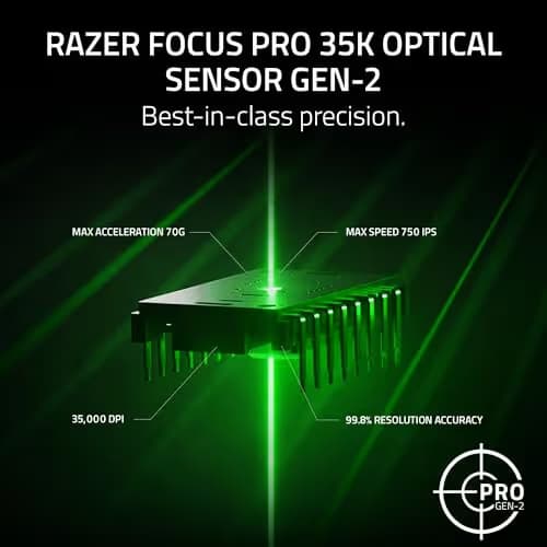 Razer Viper V3 Pro SE Wireless Gaming Mouse: 54g Lightweight - 1K Polling Dongle - 35K DPI Optical Sensor - Gen3 Optical Switches - Symmetrical Shape - 8 Programmable Controls - 95 Hr Battery - Black image