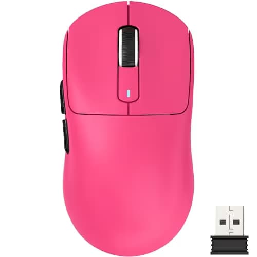ATTACK SHARK X3 Lightweight Wireless Gaming Mouse with Tri-Mode 2.4G/USB-C Wired/Bluetooth,Up to 26K DPI, PAW3395 Optical Sensor,Kailh GM8.0 Switch,5 programmable Buttons for PC/Win/Mac(Berry Red) main image