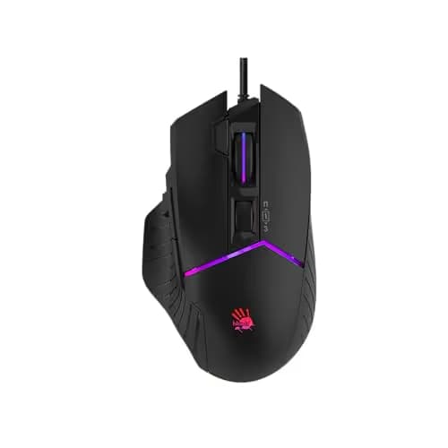 Bloody W95BR Max Extra Fire Gaming Mouse - 12,000 CPI, BC3332-A Sensor, 2000 Hz Report Rate, 4M Onboard Memory, RGB Backlit, Adjustable LOD, Precision Control, Ergonomic Design main image