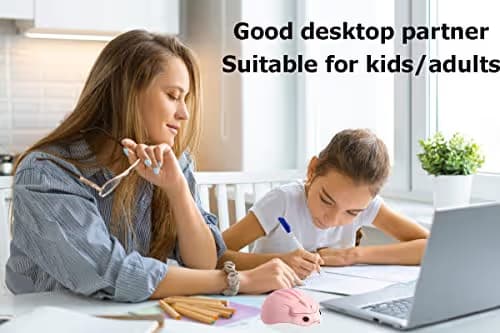 2.4GHz Wireless Mouse Cute Hamster Shape Less Noice Portable Mobile Optical 1200DPI USB Mice Cordless Mouse for PC Laptop Computer Notebook MacBook Gaming Kids Girl Men Women Adults Gift (Pink) image