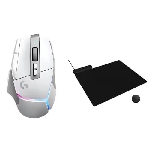 Logitech G502 X Plus Lightspeed Wireless Gaming Mouse + Powerplay 2 Wireless Charging Mouse Pad Bundle - White main image