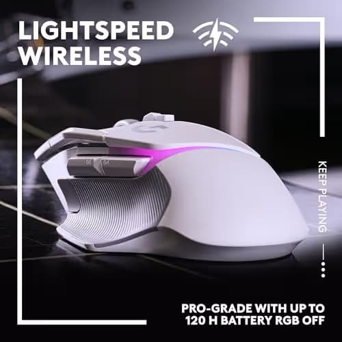 Logitech G502 X Plus Lightspeed Wireless Gaming Mouse + Powerplay 2 Wireless Charging Mouse Pad Bundle - White image