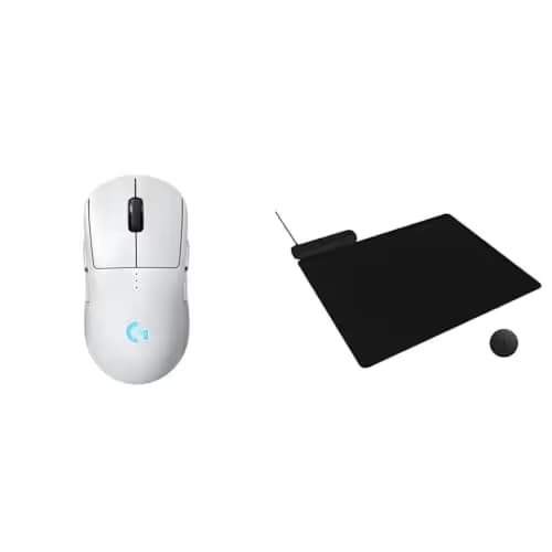 Logitech G Pro Wireless 2 Gaming Mouse + Powerplay 2 Wireless Chargining Mouse Pad Bundle - White image