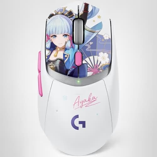 Logitech G309 Lightspeed Wireless Gaming Mouse, Lightweight, LIGHTFORCE Hybrid Switches, Hero 25K Sensor, 300+ Hour Battery Life, 6 Programmable Buttons, PC & Mac - Genshin Impact Limited Edition image