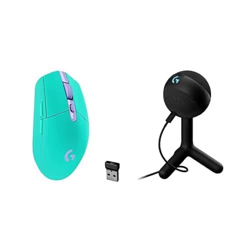 Logitech G305 Lightspeed Wireless Gaming Mouse, Mint + Yeti Orb RGB Gaming Microphone with LIGHTSYNC, USB Mic for Streaming main image