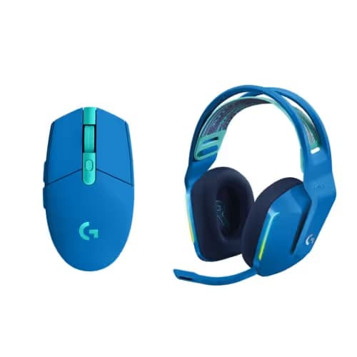 Logitech G305 Lightspeed Wireless Gaming Mouse + G733 Lightspeed Wireless Gaming Headset Bundle - Blue image