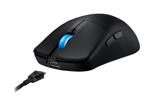 ASUS ROG Harpe Ace Mini Wireless Esports Gaming Mouse – Small Compact Design, Right-Handed, 49g Lightweight, Tri-Mode Connectivity, 36K DPI, up to 105Hr Battery, Pro-Approved, PC/Mac Support - Black image