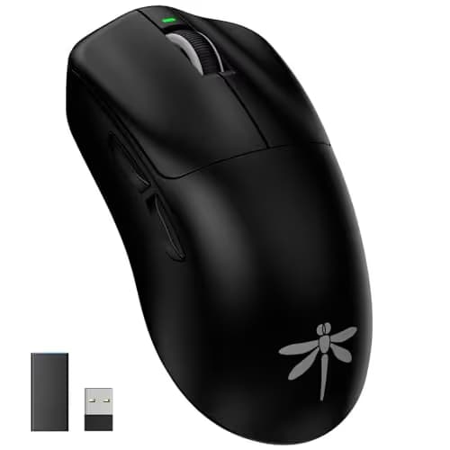 VGN Dragonfly F1 Pro Max Wireless Gaming Mouse, 130h Playtime Long Endurance, 55g Lightweight, PAW3395 26K DPI Flagship Sensor, 4000Hz Polling Rate Supported, Low Latency Esports Peripherals, Black main image