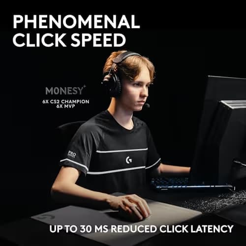 Logitech PRO X2 SUPERSTRIKE Lightspeed Wireless Gaming Mouse image