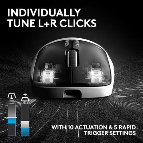 Logitech PRO X2 SUPERSTRIKE Lightspeed Wireless Gaming Mouse image
