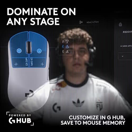 Logitech PRO X2 SUPERSTRIKE Lightspeed Wireless Gaming Mouse image