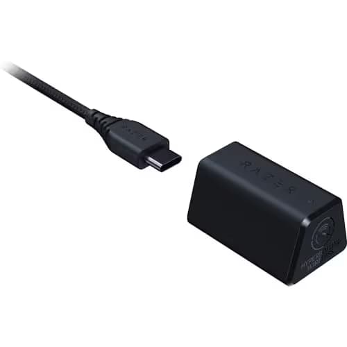 Razer DeathAdder V3 Pro Wireless Gaming Mouse + Hyperpolling Wireless Dongle: 63g Ultra Lightweight - Focus Pro 30K Optical Sensor - Optical Switches Gen-3-5 Programmable Buttons - Black image
