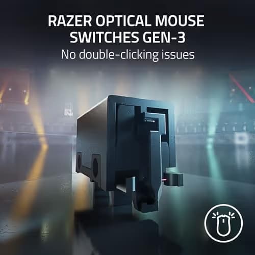 Razer DeathAdder V3 Pro Wireless Gaming Mouse + Hyperpolling Wireless Dongle: 63g Ultra Lightweight - Focus Pro 30K Optical Sensor - Optical Switches Gen-3-5 Programmable Buttons - Black image