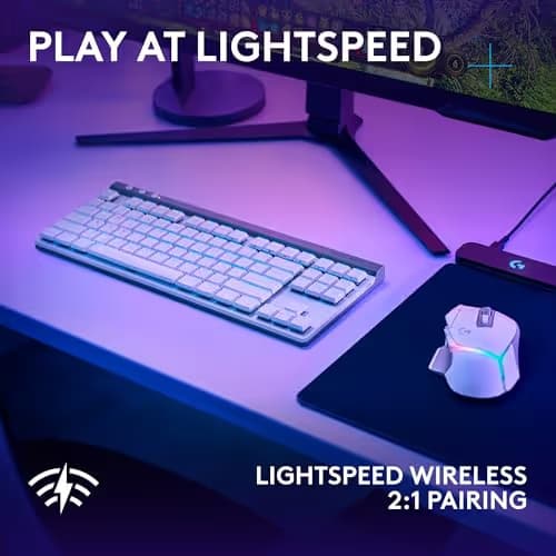 Logitech G502 X Plus Lightspeed Wireless Gaming Mouse + G515 TKL Wireless Gaming Keyboard (Tactile) Bundle: White image