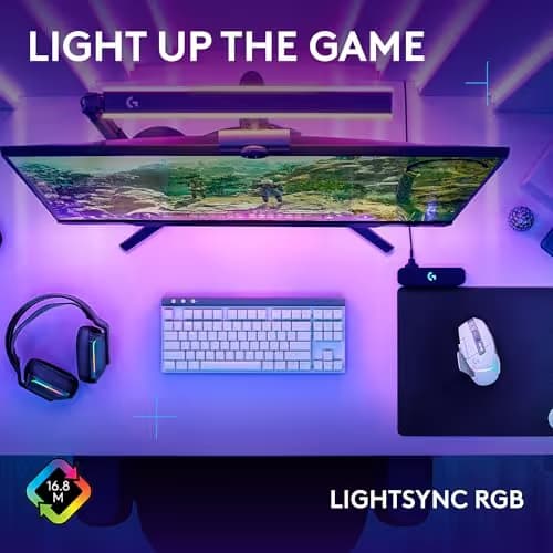 Logitech G502 X Plus Lightspeed Wireless Gaming Mouse + G515 TKL Wireless Gaming Keyboard (Tactile) Bundle: White image