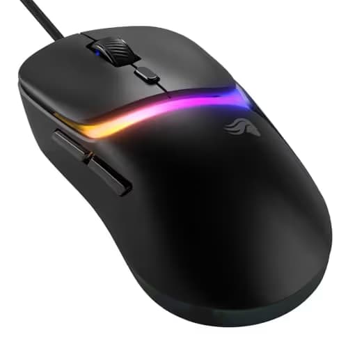 GLORIOUS Gaming Model D3 Wired Gaming Mouse - Ultralight 57g Weight, 130M Click Optical Switches, 30K DPI BAMF 3.0 Sensor, 750 IPS Tracking, 50G Acceleration, Supports All Grip Types - Black image
