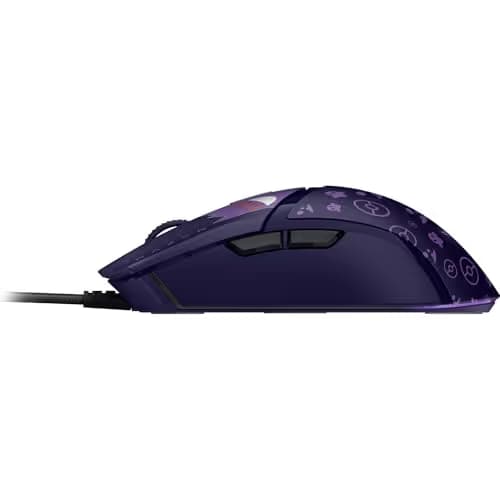 Razer Cobra Wired Gaming Mouse: 58g Lightweight - Gen-3 Optical Switches - Chroma RGB Lighting Underglow - 8500 DPI Optical Sensor - 100% PTFE Mouse Feet - Speedflex Cable - Pokemon Gengar Edition image