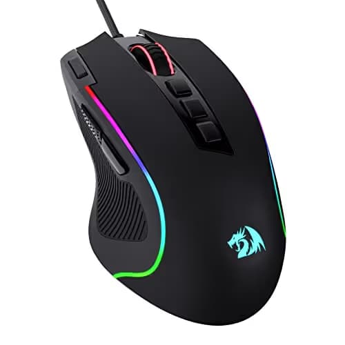 Redragon M612 Predator RGB Gaming Mouse, 8000 DPI Wired Optical Mouse with 11 Programmable Buttons & 5 Backlit Modes, Software Supports DIY Keybinds Rapid Fire Button main image