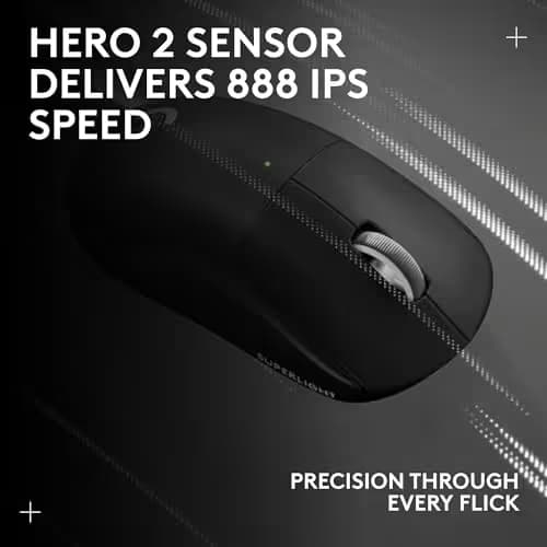 Logitech G PRO X Superlight 2 SE Wireless Gaming Mouse, 60 g pro-Grade Mouse with 5 programmable Buttons, 44K DPI Sensor, 888+ IPS, 1 kHz Report Rate, USB-C Charging for PC/Mac - Black image
