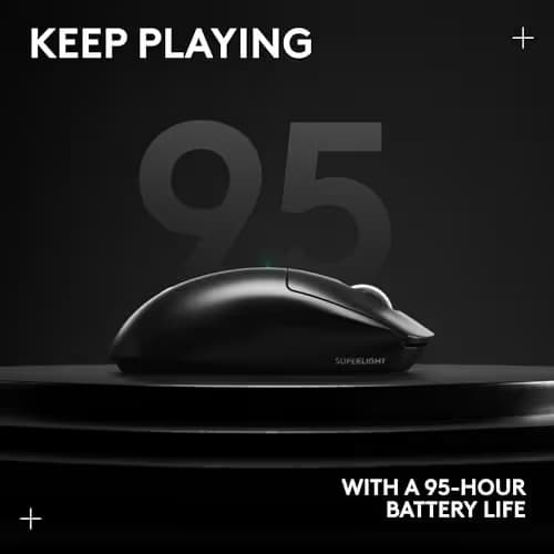 Logitech G PRO X Superlight 2 SE Wireless Gaming Mouse, 60 g pro-Grade Mouse with 5 programmable Buttons, 44K DPI Sensor, 888+ IPS, 1 kHz Report Rate, USB-C Charging for PC/Mac - Black image