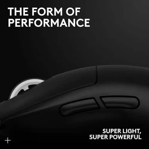 Logitech G PRO X Superlight 2 SE Wireless Gaming Mouse, 60 g pro-Grade Mouse with 5 programmable Buttons, 44K DPI Sensor, 888+ IPS, 1 kHz Report Rate, USB-C Charging for PC/Mac - Black image