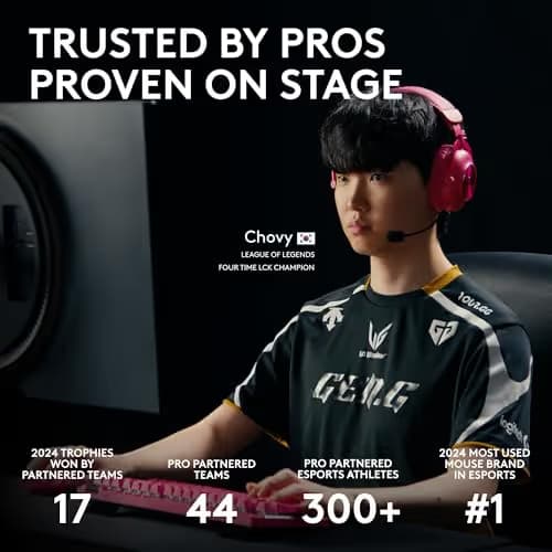 Logitech G PRO X Superlight 2 SE Wireless Gaming Mouse, 60 g pro-Grade Mouse with 5 programmable Buttons, 44K DPI Sensor, 888+ IPS, 1 kHz Report Rate, USB-C Charging for PC/Mac - Black image