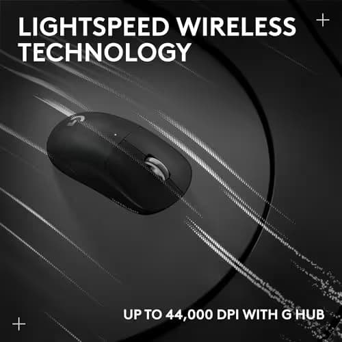 Logitech G PRO X Superlight 2 SE Wireless Gaming Mouse, 60 g pro-Grade Mouse with 5 programmable Buttons, 44K DPI Sensor, 888+ IPS, 1 kHz Report Rate, USB-C Charging for PC/Mac - Black image
