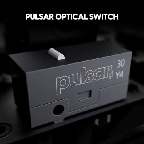 Pulsar Gaming Gears X2 Crazylight Wireless Gaming Mouse, Ultra Lightweight 1.38 oz (39g), Optical Switch, 32000 DPI, 750 IPS, XS-1 Sensor, 8k Compatible (Medium, Uyuni White) image