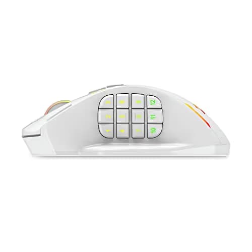 Redragon M913 Impact Elite Wireless Gaming Mouse, 16000 DPI Wired/Wireless RGB Mouse with 16 Programmable Buttons, 45 Hr Battery and Pro Optical Sensor, 12 Side Buttons MMO Mouse image