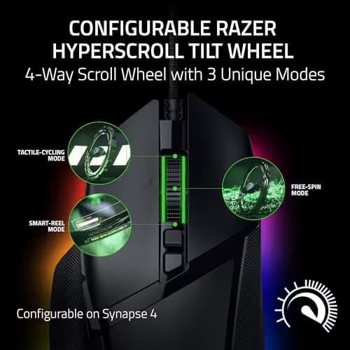 Razer Basilisk V3 35K Wired Ergonomic Gaming Mouse Gaming Mouse Bungee V3 Chroma image