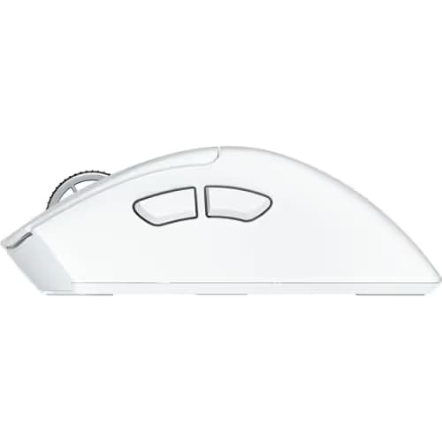 Razer DeathAdder V4 Pro Wireless Gaming Mouse: 57g Lightweight - HyperSpeed Wireless Gen-2 - Optical Scroll Wheel - Optical Switches Gen-4 - Focus Pro 45K Sensor Gen-2 - Up to 150 Hr Battery - White image