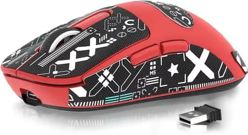 ATTACK SHARK X3 Wireless Gaming Mouse, 49g Bluetooth/2.4G/USB-C Ergonomic Computer Mouse, PAW3395 26K DPI Sensor, 200h Battery Life, Programmable Buttons Griptape, Gaming Accessories for PC/Laptop/Mac main image