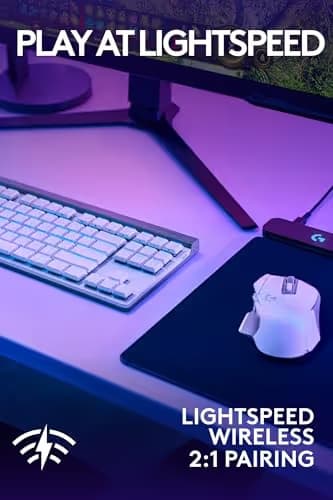 Logitech G502 X Lightspeed Wireless Gaming Mouse + G515 TKL Wireless Gaming Keyboard (Tactile) Bundle: White image