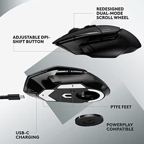 Logitech G502 X Lightspeed Wireless Gaming Mouse + G733 Lightspeed Wireless Gaming Headset - Black image