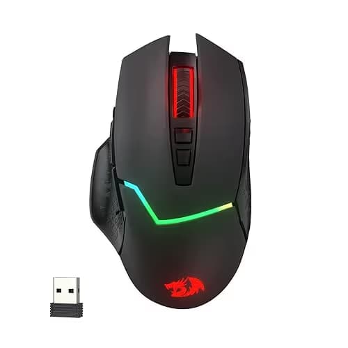 Redragon M690 PRO Wireless Gaming Mouse, 8000 DPI Wired/Wireless Gamer Mouse w/Rapid Fire Key, 8 Macro Buttons, Ergonomic Design for PC/Mac/Laptop image