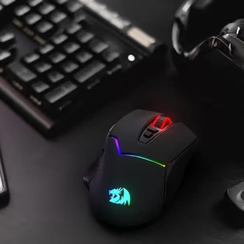 Redragon M690 PRO Wireless Gaming Mouse, 8000 DPI Wired/Wireless Gamer Mouse w/Rapid Fire Key, 8 Macro Buttons, Ergonomic Design for PC/Mac/Laptop image